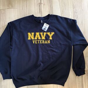 NWT US Navy Veteran Heavy Blend Sweatshirt Officially Licensed Size Large